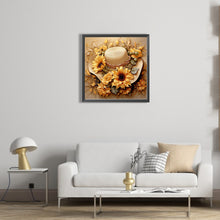 Load image into Gallery viewer, AB Diamond Painting - Full Square - Sunflower and straw hat (40*40CM)
