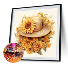 Load image into Gallery viewer, AB Diamond Painting - Full Square - Sunflower and straw hat (40*40CM)

