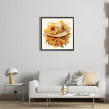 Load image into Gallery viewer, AB Diamond Painting - Full Square - Sunflower and straw hat (40*40CM)
