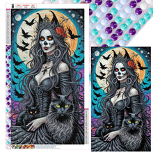 Load image into Gallery viewer, Diamond Painting - Full Round - Dark Skeleton Queen (40*70CM)
