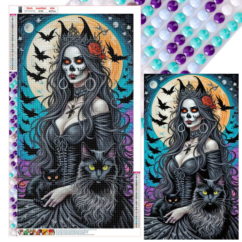 Diamond Painting - Full Round - Dark Skeleton Queen (40*70CM)