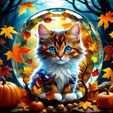 Load image into Gallery viewer, Diamond Painting - Full Round - cat (30*30CM)
