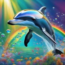 Load image into Gallery viewer, Diamond Painting - Full Round - dolphin (30*30CM)
