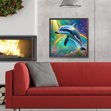 Load image into Gallery viewer, Diamond Painting - Full Round - dolphin (30*30CM)
