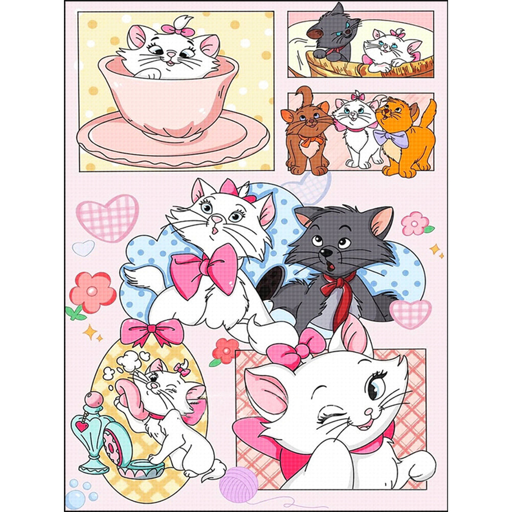 Diamond Painting - Full Round - mary cat (30*40CM)