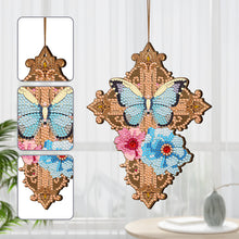 Load image into Gallery viewer, Wooden Cross 5D DIY Diamond Painting Hanging Pendant for Garden Window Decor(04)

