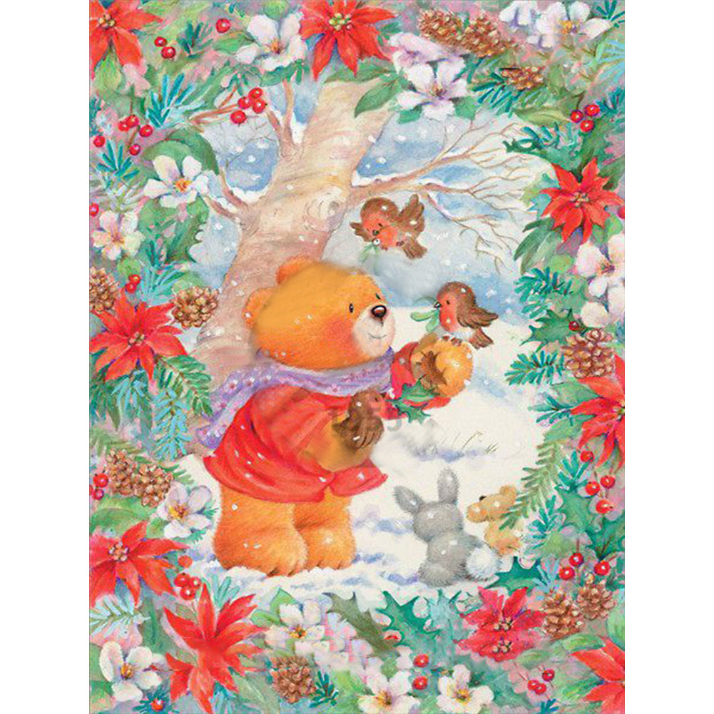 Diamond Painting - Full Round - bear (30*40CM)