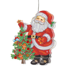 Load image into Gallery viewer, Special Shape Diamond Art Hanging Lamp Diamond Art Handmade Craft (Santa)
