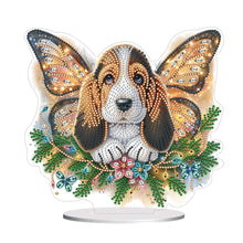 Load image into Gallery viewer, Diamond Painting Desktop Decoration for Home Office Desktop Decor (Basset Hound)
