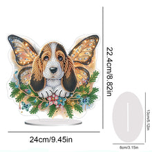 Load image into Gallery viewer, Diamond Painting Desktop Decoration for Home Office Desktop Decor (Basset Hound)
