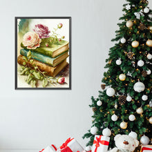 Load image into Gallery viewer, Diamond Painting - Full Round - Flowers and books (30*40CM)
