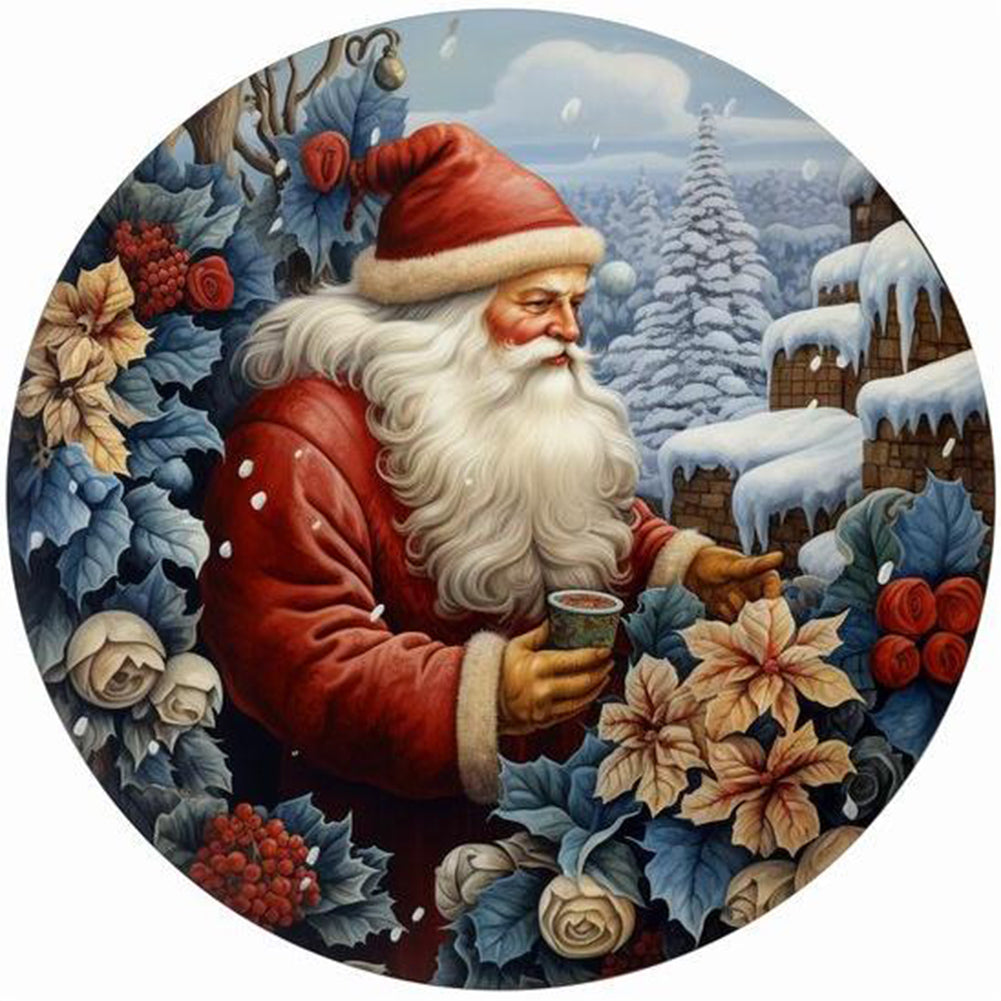 Diamond Painting - Full Round - Santa Claus (30*30CM)