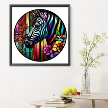 Load image into Gallery viewer, Diamond Painting - Full Round - Colorful zebra (30*30CM)
