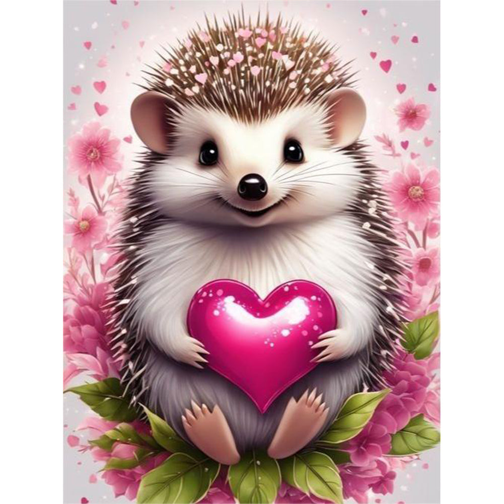 Diamond Painting - Full Round - hedgehog (30*40CM)