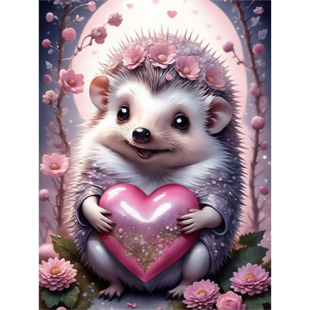 Diamond Painting - Full Round - hedgehog (30*40CM)