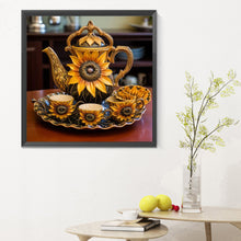 Load image into Gallery viewer, Diamond Painting - Full Square - Sunflower tea set (30*30CM)
