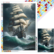 Load image into Gallery viewer, Diamond Painting - Full Square - sea sailing boat (50*70CM)
