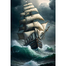 Load image into Gallery viewer, Diamond Painting - Full Square - sea sailing boat (50*70CM)
