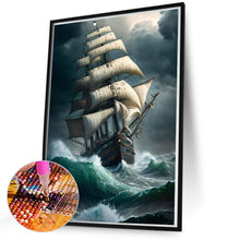 Load image into Gallery viewer, Diamond Painting - Full Square - sea sailing boat (50*70CM)

