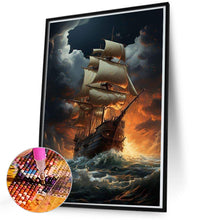 Load image into Gallery viewer, Diamond Painting - Full Square - sea sailing boat (50*70CM)

