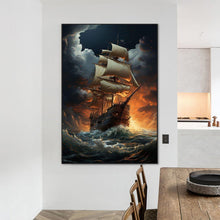 Load image into Gallery viewer, Diamond Painting - Full Square - sea sailing boat (50*70CM)
