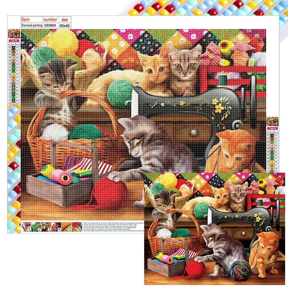 Diamond Painting - Full Square - cat (50*40CM)