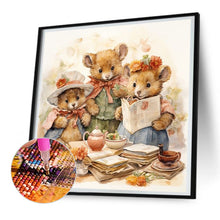Load image into Gallery viewer, Diamond Painting - Full Round - Warm animal family (30*30CM)
