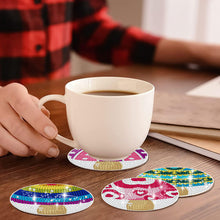 Load image into Gallery viewer, 8 PCS Acrylic Diamond Painting Art Coaster Kit with Holder (Mushroom)
