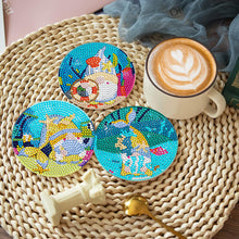 Load image into Gallery viewer, 8 PCS Acrylic Diamond Painting Art Coaster Kit with Holder (Marine Gnome)
