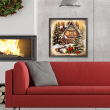 Load image into Gallery viewer, Diamond Painting - Full Round - Snow cabin (30*30CM)
