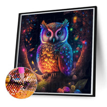 Load image into Gallery viewer, Diamond Painting - Full Round - glowing owl (50*50CM)

