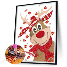 Load image into Gallery viewer, Diamond Painting - Partial Special Shaped - Christmas deer (30*40CM)
