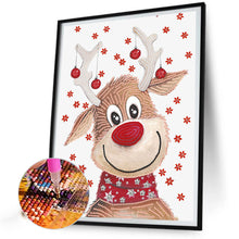 Load image into Gallery viewer, Diamond Painting - Partial Special Shaped - Christmas deer (30*40CM)
