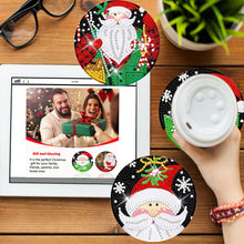 Load image into Gallery viewer, 8 PCS Wooden Diamond Painting Coasters Kits with Holder for Adults Kids (Santa)
