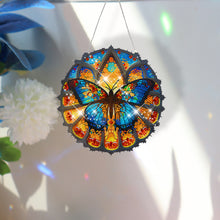 Load image into Gallery viewer, Acrylic Gorgeous Butterfly Single-Sided Diamond Painting Hanging Pendant (#1)
