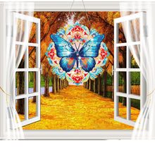 Load image into Gallery viewer, Acrylic Gorgeous Butterfly Single-Sided Diamond Painting Hanging Pendant (#3)
