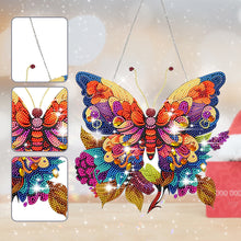Load image into Gallery viewer, Acrylic Gorgeous Butterfly Single-Sided Diamond Painting Hanging Pendant (#4)
