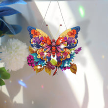 Load image into Gallery viewer, Acrylic Gorgeous Butterfly Single-Sided Diamond Painting Hanging Pendant (#4)
