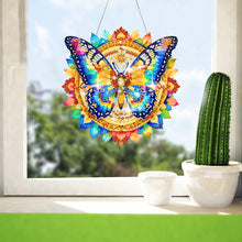Load image into Gallery viewer, Acrylic Gorgeous Butterfly Single-Sided Diamond Painting Hanging Pendant (#5)
