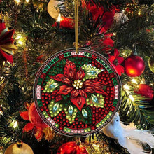 Load image into Gallery viewer, 8 PCS Acrylic Christmas Tree Single-Sided DIY Diamond Painting Hanging Pendant
