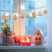 Load image into Gallery viewer, 8 PCS Acrylic Christmas Tree Single-Sided DIY Diamond Painting Hanging Pendant
