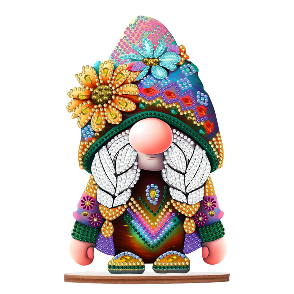 Acrylic Diamond Painting Desktop Decor for Office Desktop Decor (Garden Gnome)