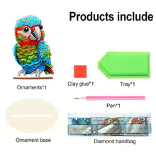 Load image into Gallery viewer, Acrylic Diamond Painting Desktop Decoration for Office Desktop Decor (Parrot)
