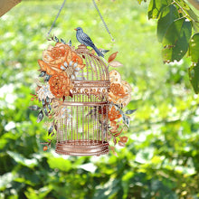 Load image into Gallery viewer, Acrylic Flower Birdcage Single-Sided DIY Diamond Painting Hanging Pendant (#3)
