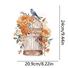 Load image into Gallery viewer, Acrylic Flower Birdcage Single-Sided DIY Diamond Painting Hanging Pendant (#3)
