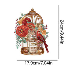 Load image into Gallery viewer, Acrylic Flower Birdcage Single-Sided DIY Diamond Painting Hanging Pendant (#4)
