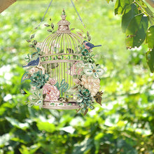 Load image into Gallery viewer, Acrylic Flower Birdcage Single-Sided DIY Diamond Painting Hanging Pendant (#6)

