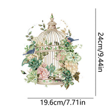 Load image into Gallery viewer, Acrylic Flower Birdcage Single-Sided DIY Diamond Painting Hanging Pendant (#6)
