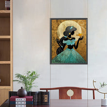 Load image into Gallery viewer, Diamond Painting - Full Round - Princess jasmine silhouette (40*50CM)
