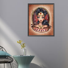 Load image into Gallery viewer, Diamond Painting - Full Round - amazon girl (40*50CM)
